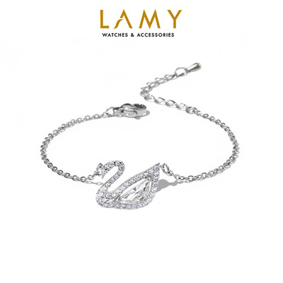 Vòng tay nữ LAMY Crystal Swan Bracelet White 2083