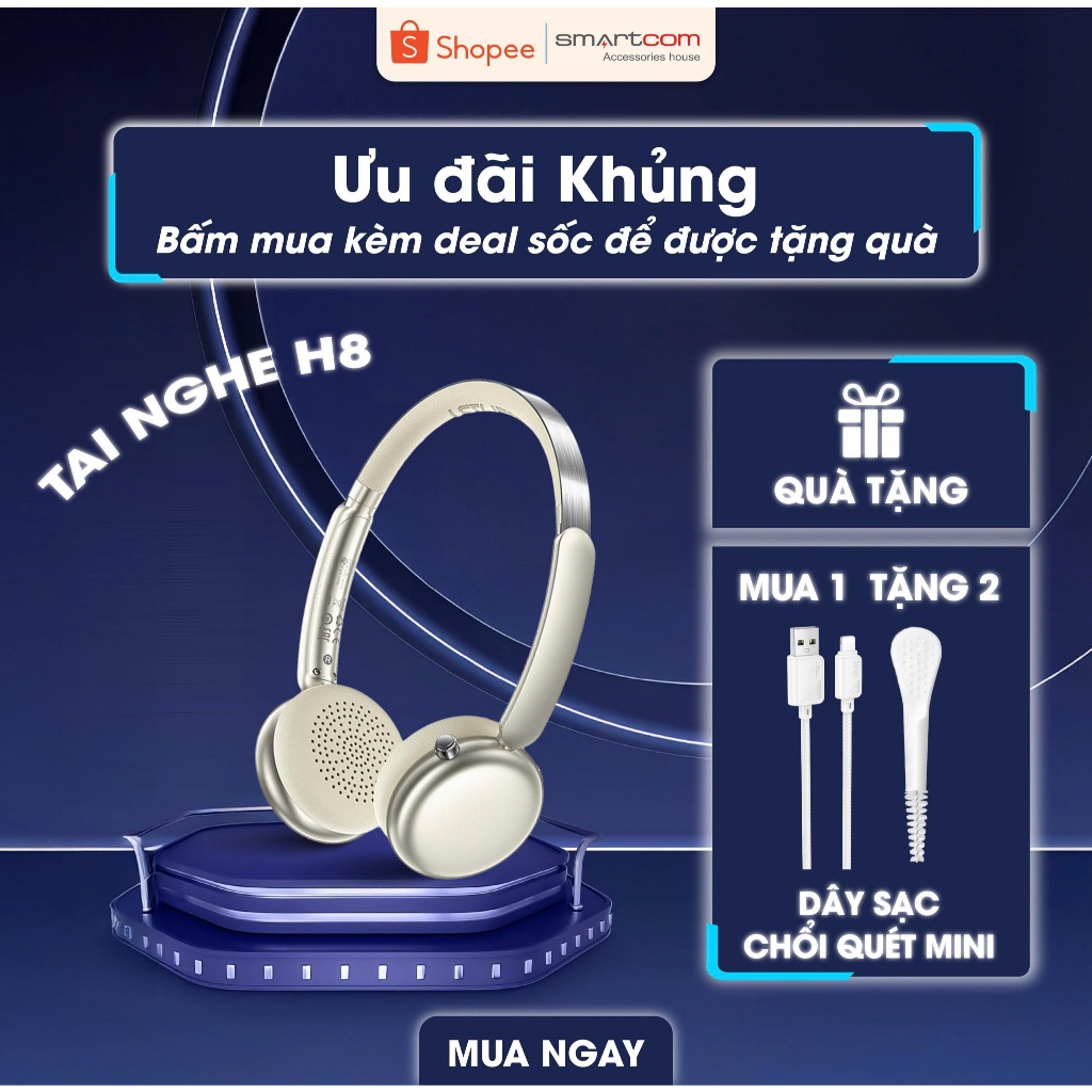 Tai nghe chống ồn kiểu dáng gọn nhẹ có tích hợp mic đàm thoại ACEFAST H8 - chính hãng bảo hành 12 tháng | BigBuy360 - bigbuy360.vn