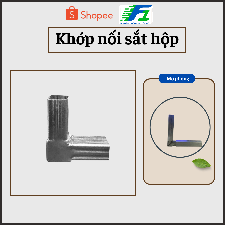 Khớp nối nhanh F1 khớp nối vuông góc 2 chiều không cần hàn tiện lợi dễ sử dụng kích thước 20x20. 25x