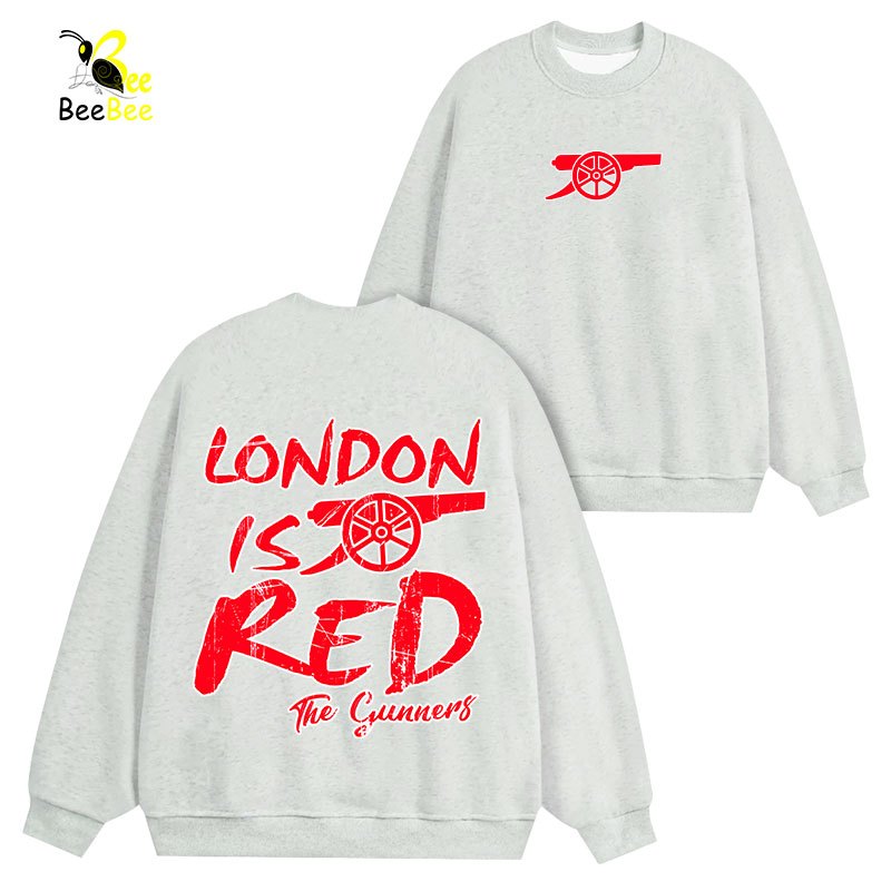 Áo bee01 SWEATER pháo thủ arsenal form rộng chất nỉ lông cáo- Áo khoác nỉ nam nữ có mũ in logo arsen