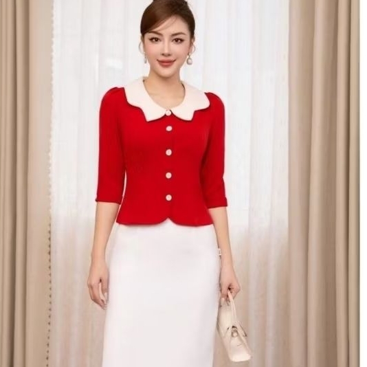 Áo kiểu công sở trẻ trung có bigsize