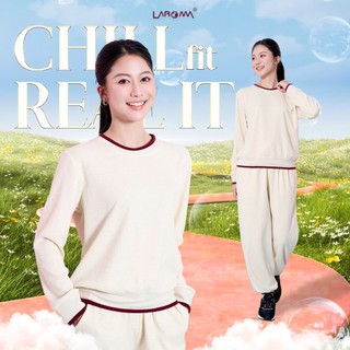  LAROMA Bộ Quần Áo Nỉ Lông Cừu Cổ Chui Cho Nữ | Co dãn - Basic - Giữ Ấm - Mềm Mịn 
