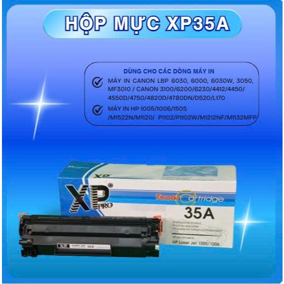 Hộp mực thương hiệu Xppro 35A (Canon LBP 6030, 6000, 6030w, 3050,...)