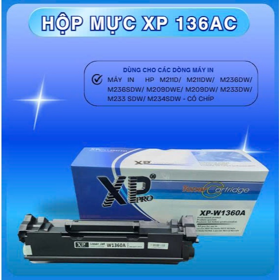 Hộp mực in laser Xppro  HP 136A/ W1360A