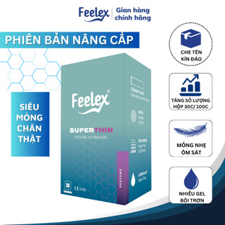 Bao cao su Feelex superthin hộp 30 bcs