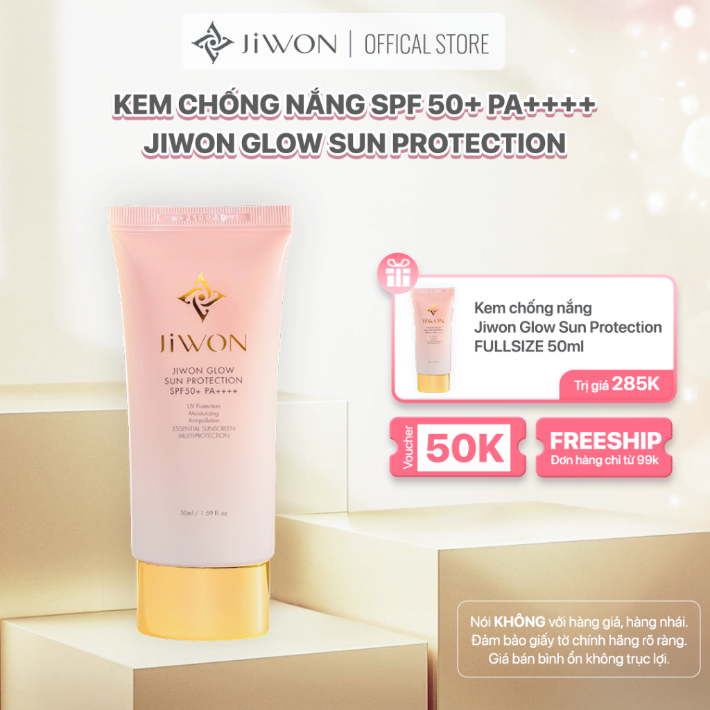 Kem Chống Nắng Hàn Quốc JIWON Chính Hãng – Dưỡng Ẩm, Kiềm Dầu, SPF50+ PA++++ – Phù Hợp Mọi Loại Da J