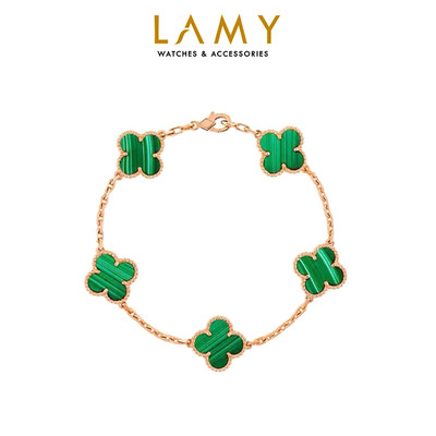 Vòng tay nữ LAMY Dual Lucky Four Leaf Flower Bracelet Rose Gold 2098