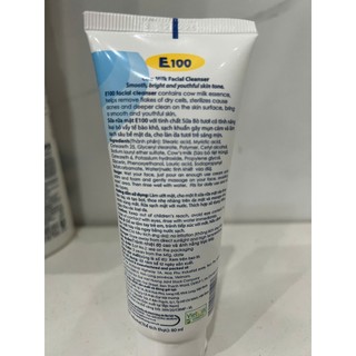 Sữa rửa mặt e100 bò sữa 80ml