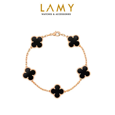 Vòng tay nữ LAMY Dual Lucky Four Leaf Flower Bracelet Rose Gold 2118