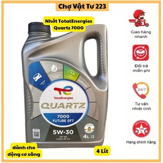🎁Nhớt TotalEnergies Quartz 7000 Future GF7 5W-30_4 Lít_Dành Cho Động Cơ Xăng