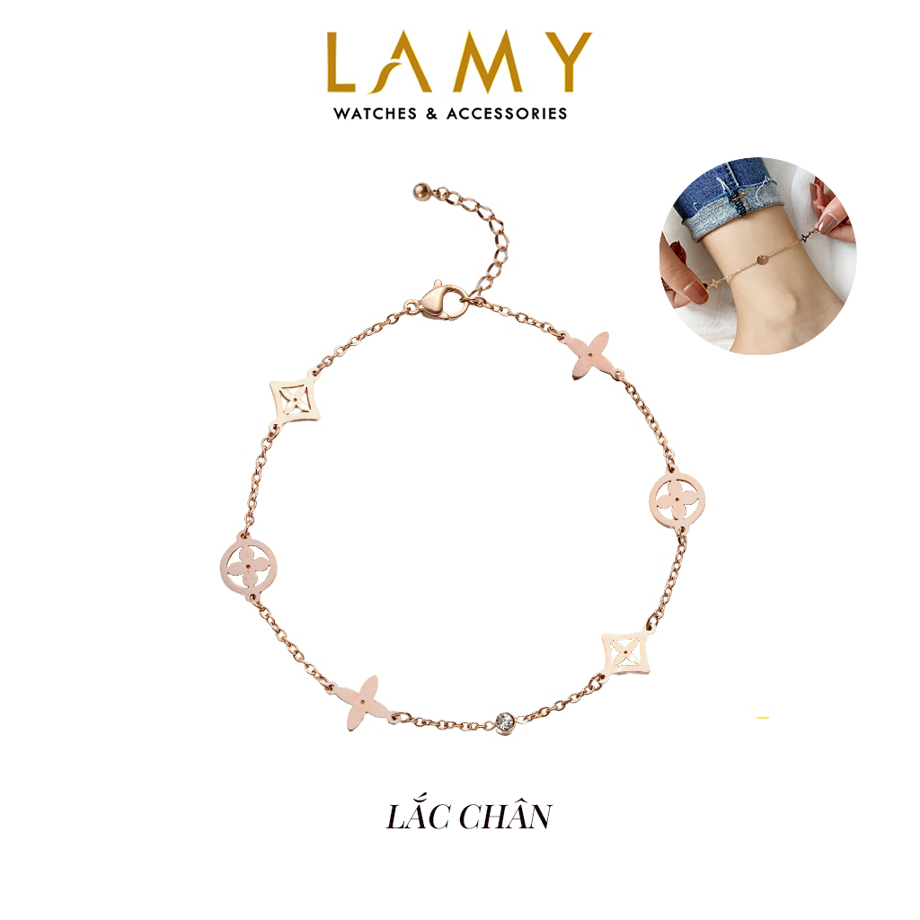 Lắc chân nữ LAMY Lucky Anklet Rose Gold 9005