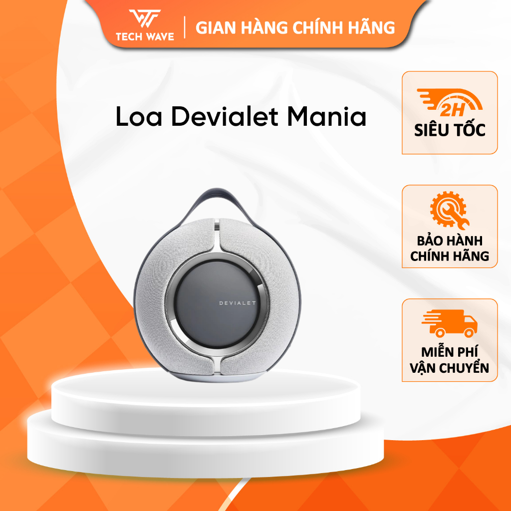Loa Devialet Mania – Hàng Chính Hãng Pháp, Loa Bluetooth Di Động Cao Cấp, Âm Thanh 360°, Techwave