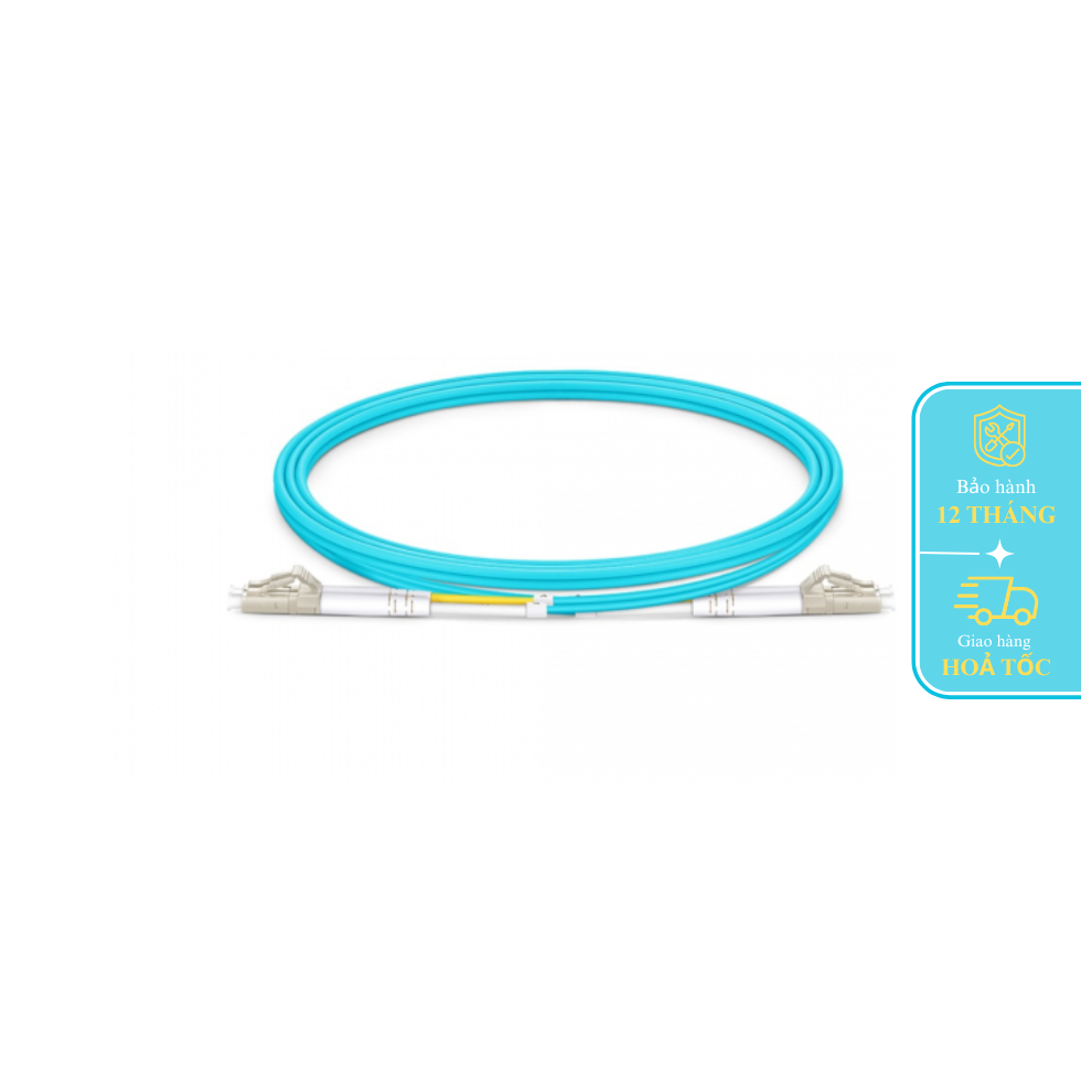 Dây nhảy quang Multi mode OM4 chuẩn LC-LC dài 3M, 5M, 10M, 15M