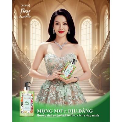 Sữa Tắm Dưỡng Ẩm  Hương Nước Hoa ADIVA Day Dreamer 400ml