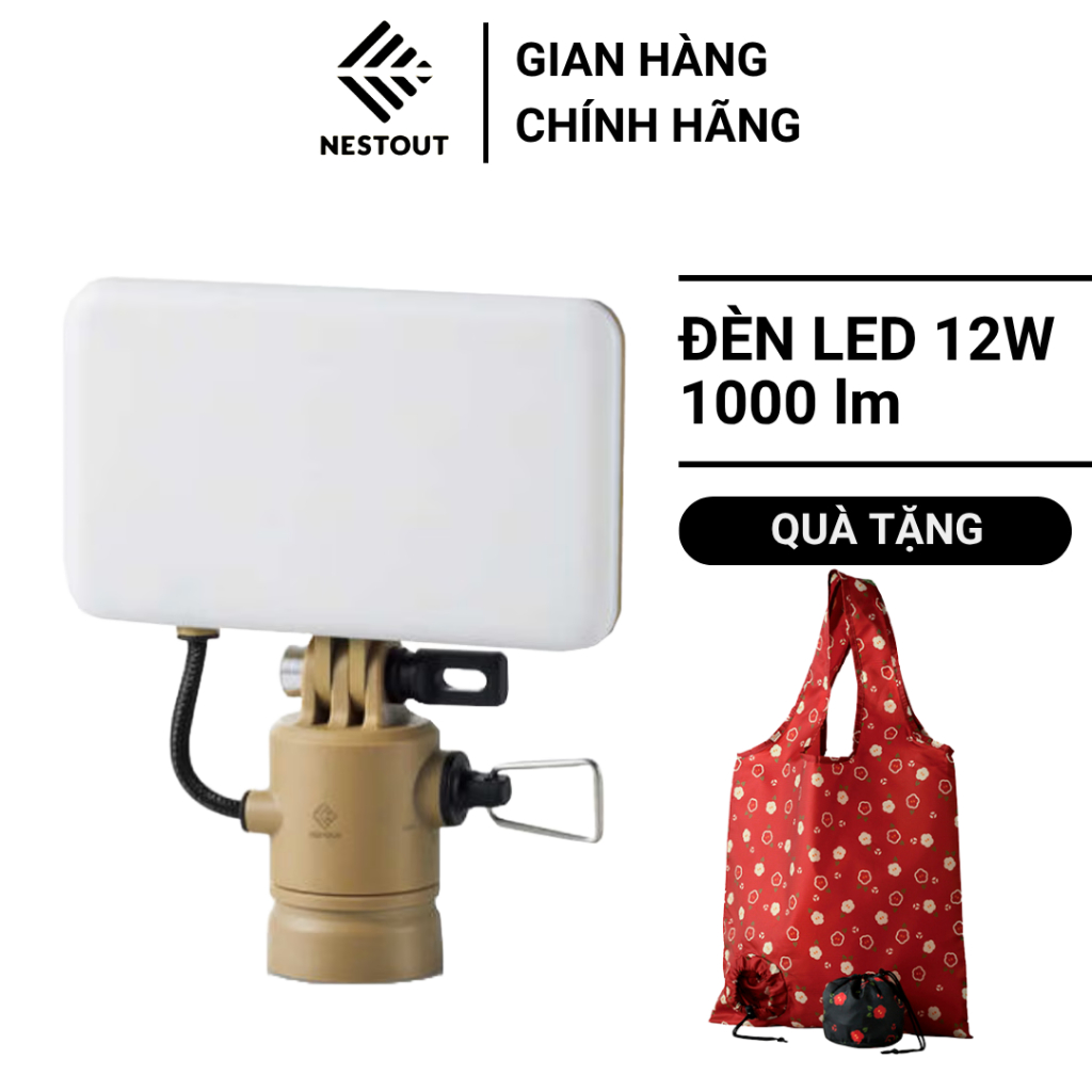 Đèn LED Cắm Trại Dã Ngoại Đa Dụng ELECOM NESTOUT OUTDOOR GEAR FLASH-1 - Màu Be - ELECOM VIETNAM OFFI