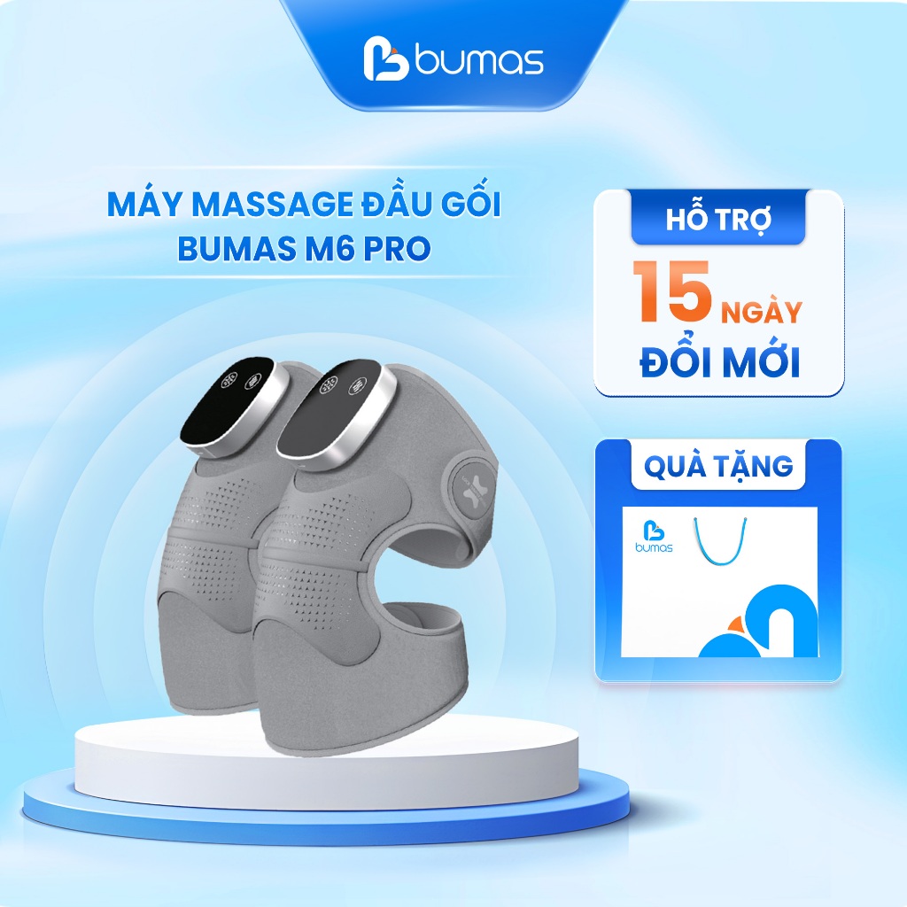 [KOL x BUMAS] Máy Massage Đầu Gối BUMAS M6 Pro - Chất Liệu Vải CANVAS, Trọng Lượng 1.5kg