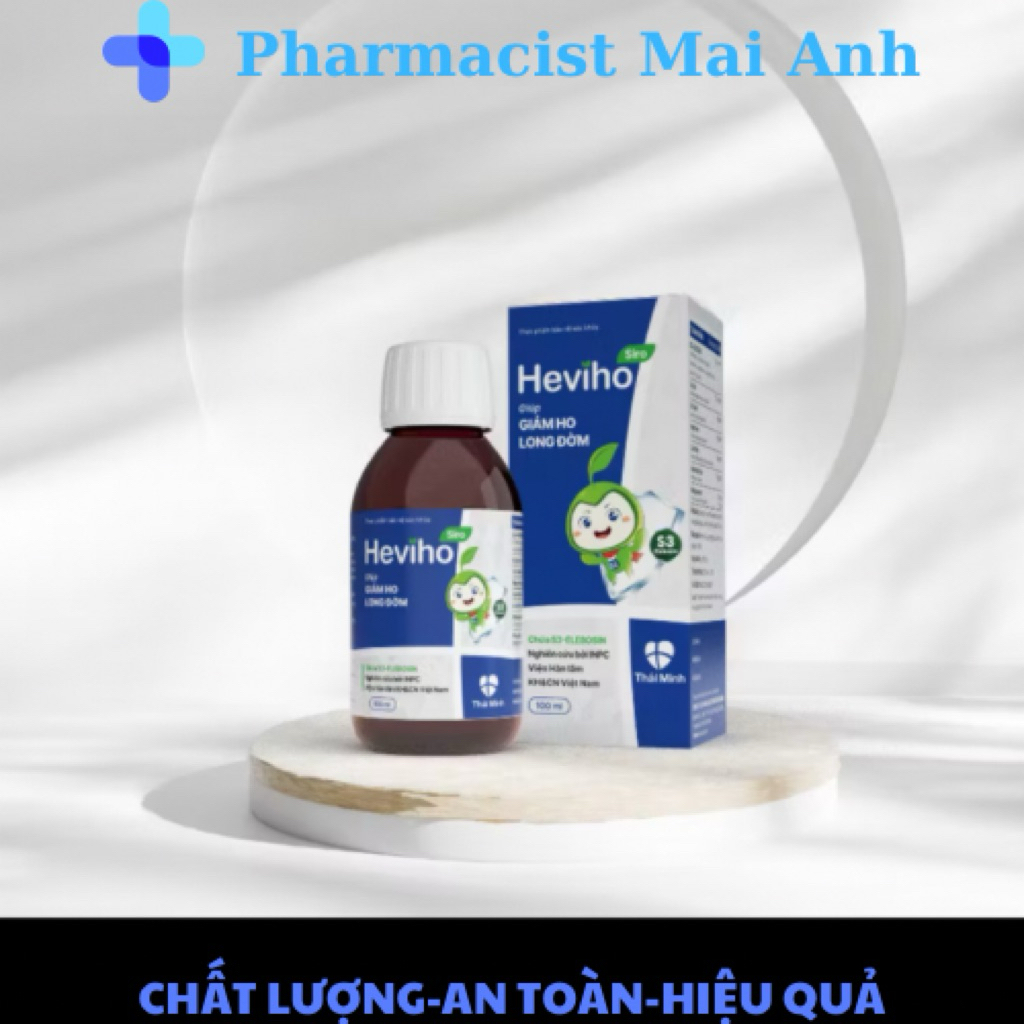 Heviho - Siro ho nghiên cứu bởi Viện hàn lâm - Giảm ho, long đờm ( chai 100ml)