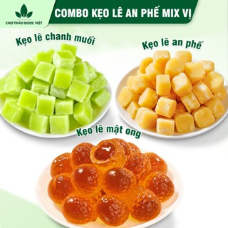  Combo kẹo lê an phế mix vị 100g kẹo ngậm ho mật ong chanh muối tiêu đờm giảm ho thơm miệng 