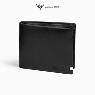 Ví nam da bò cao cấp Williampolo thiết kế đơn giản tặng kèm túi và hộp POLO201500