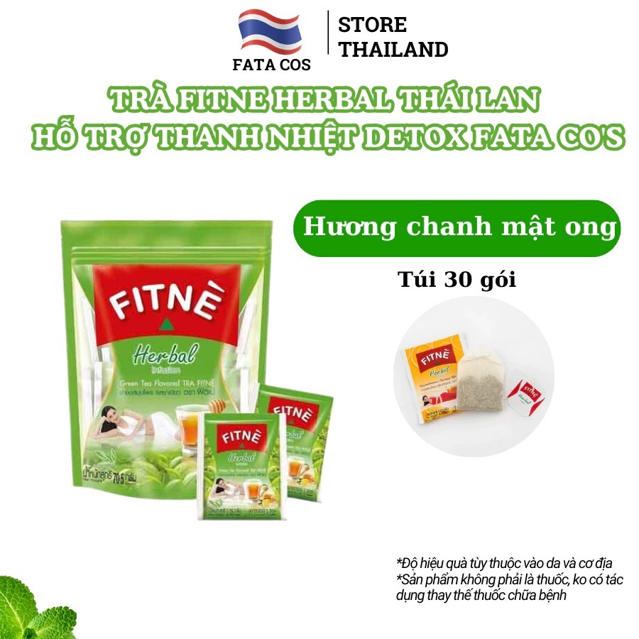 Trà fitne thái lan, fitne herbla thái lan, detox cơ thể, hỗ trợ thanh nhiệt Fata co's