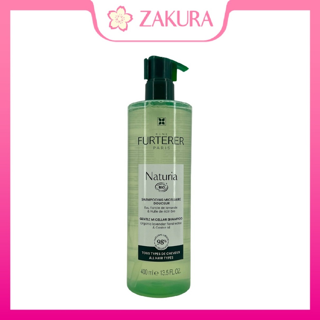 Rene Furterer Naturia Gentle Micellar Shampoo 400ml | Dầu Gội Dịu Nhẹ & Làm Sạch Da Đầu | Pháp Chính