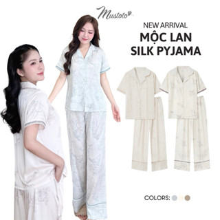  Bộ Pyjama Lụa Dài Mustoto Cao Cấp Mềm Mát  MB34  