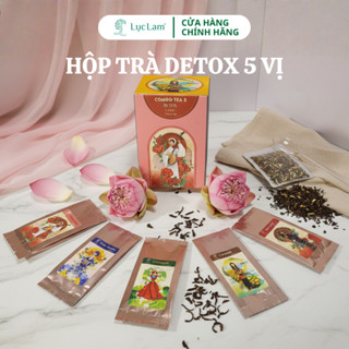  Combo Trà Hoa Thảo Mộc Detox Thanh Lọc Giải Nhiệt Thư Giãn – Lục Lam – Hộp Detox 10 Túi Lọc 
