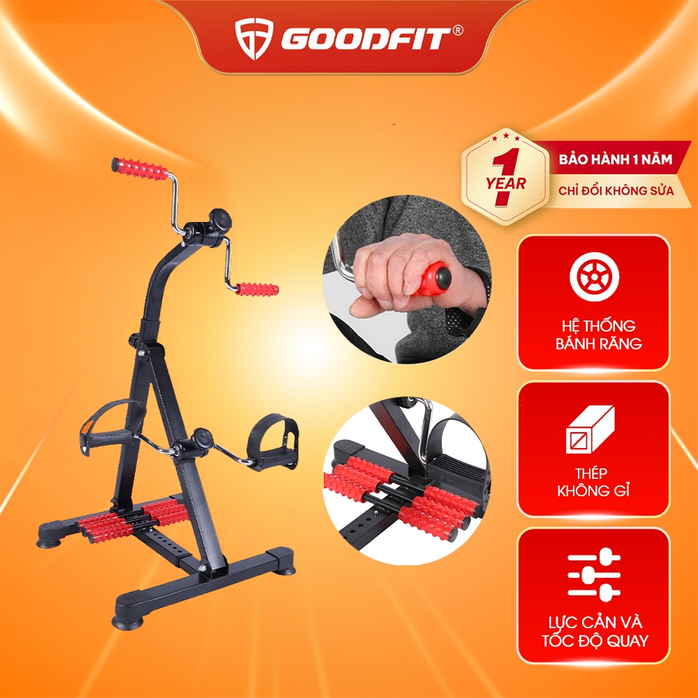Xe đạp tập thể dục tại nhà, tập phục hồi chức năng, vật lý trị liệu chính hãng GoodFit GF005PE
