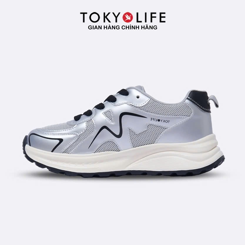 Giày thể thao nữ TOKYOLIFE, giầy Sneaker lưới hợp thời trang đế 4cm nâng chiều cao, êm chân 40004407