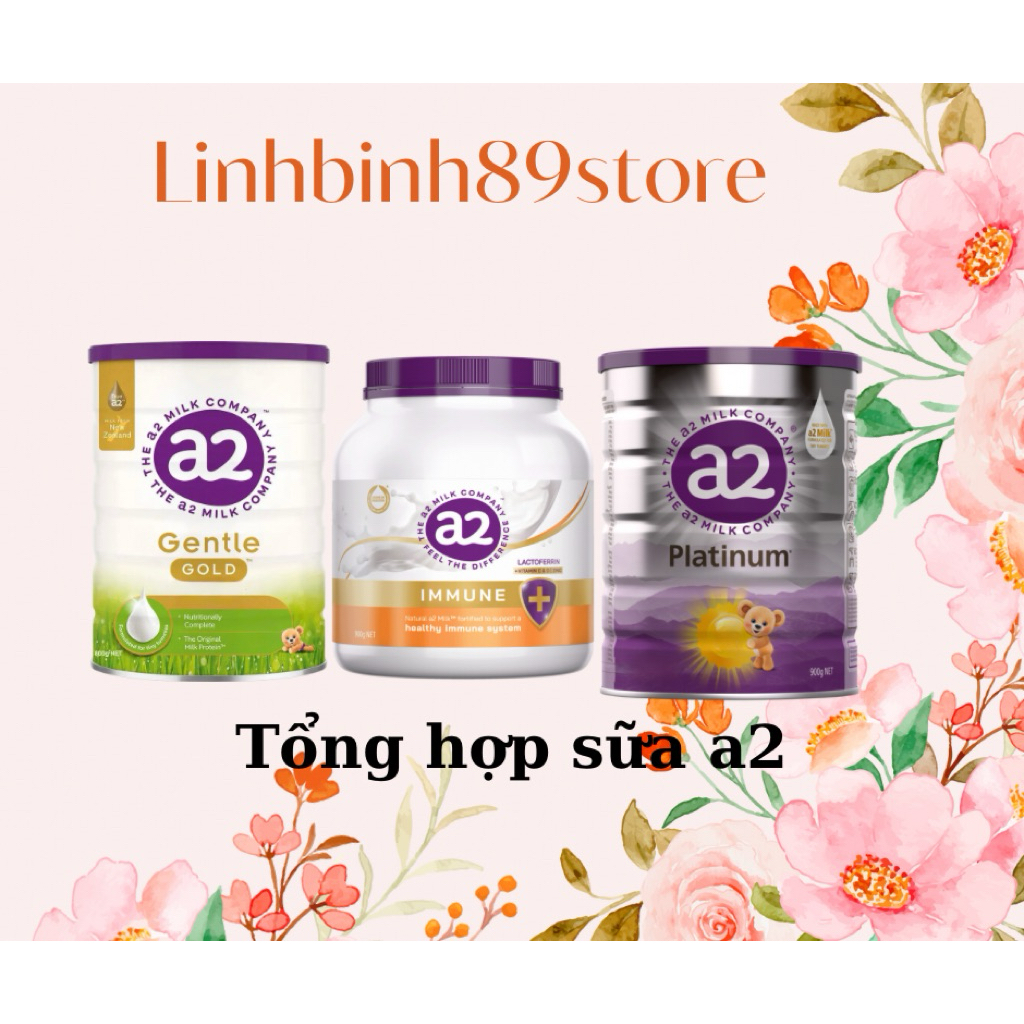 (Thóc Gạo Shop 1989) TỔNG HỢP sữa bột a2 platinum/a2 gentle gold/ a2 immune dành cho bé hương vị thơ