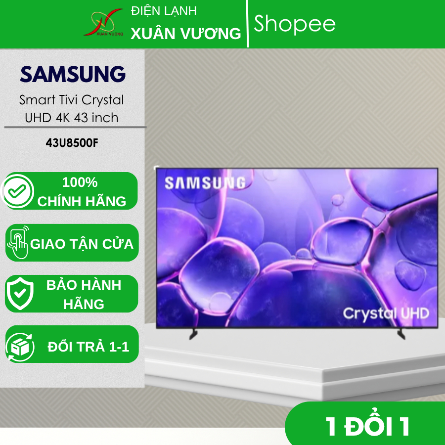 43U8500F - Smart Tivi Crystal UHD Samsung 4K 43 inch UA43U8500F - Bao công lắp đặt