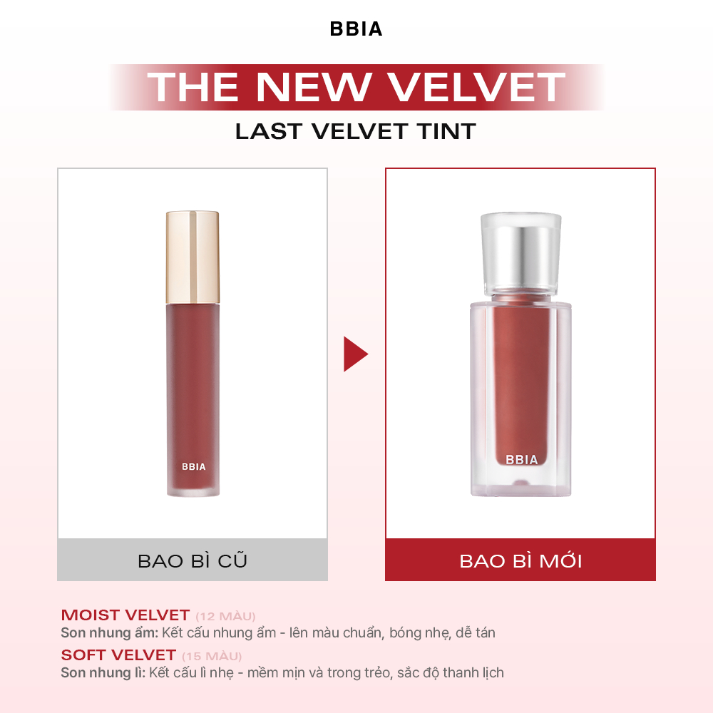 Son kem nhung thuần chay, nhẹ môi BBIA Last Velvet Tint Re-new Version 5g | BigBuy360 - bigbuy360.vn