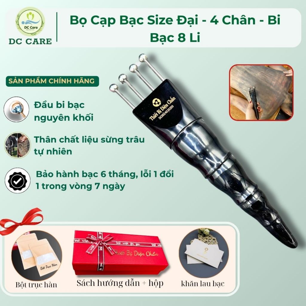 Bọ Cạp Bạc 4 Chân Bạc Diện Chẩn Cao Cấp  - Bọ Cạp Đánh Gió
