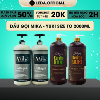  Dầu Gội collagen MIKA Keratin YUKI phục hồi hư tổn cho da đầu dầu bết ngăn gàu dầu gội keratin ngăn rụng tóc 