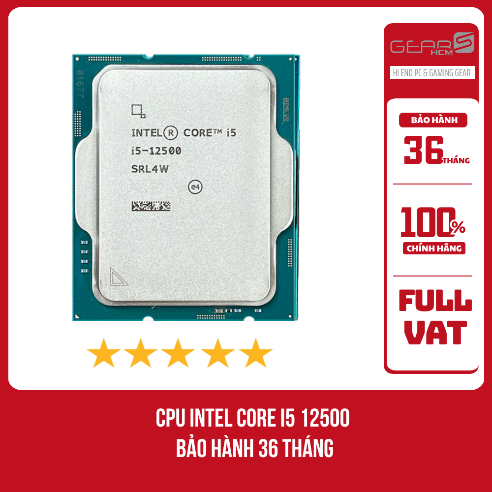 [FULL VAT] CPU intel core i5 12500 TRAY - Bảo hành 36 tháng