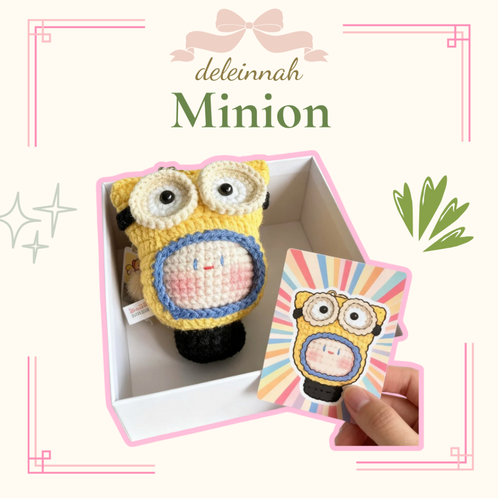 DELEINNAH MochiMoss Minion - móc khóa Mochi nhân vật Minion