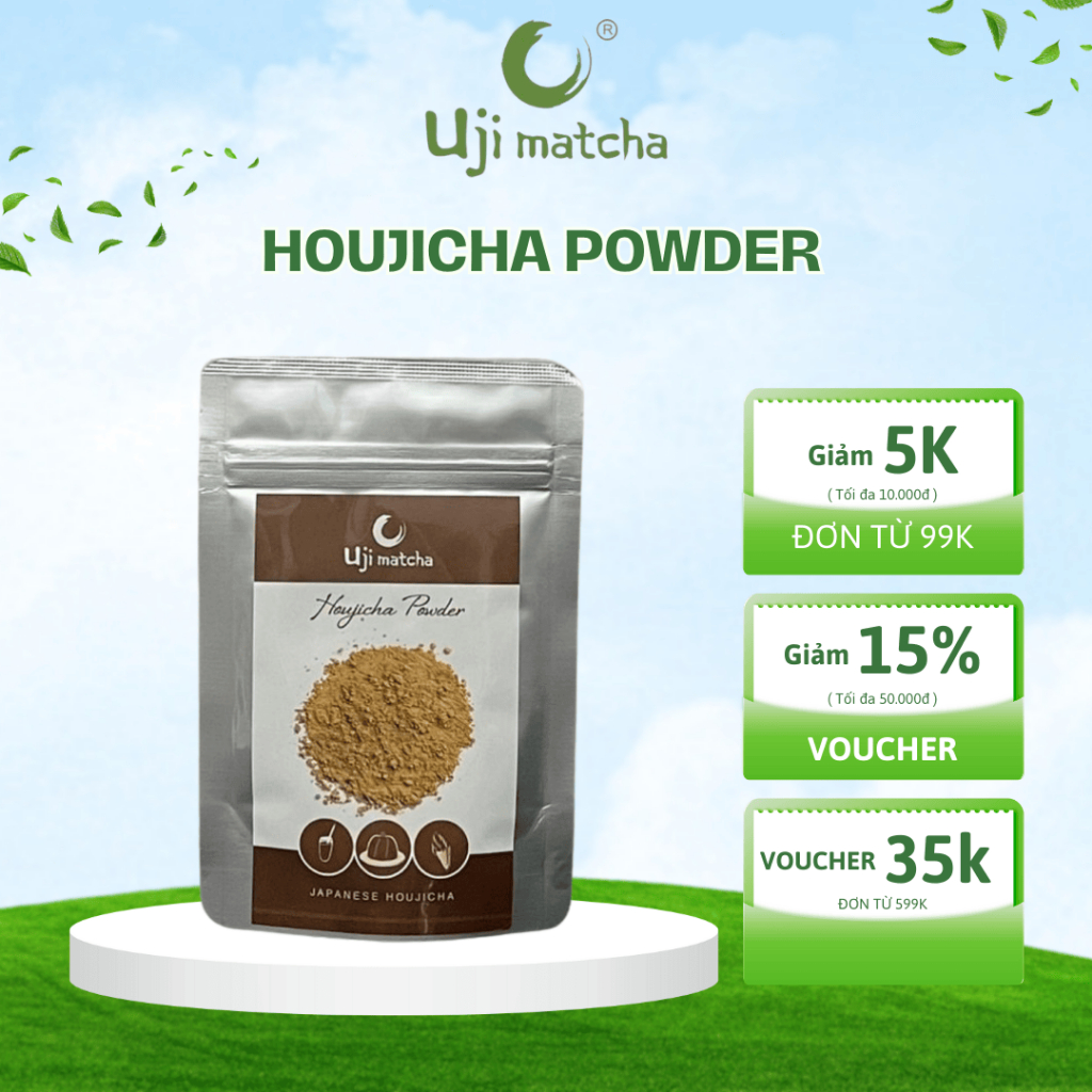 Bột Trà Rang Houjicha Uji Chính Hãng 50GR/100GR