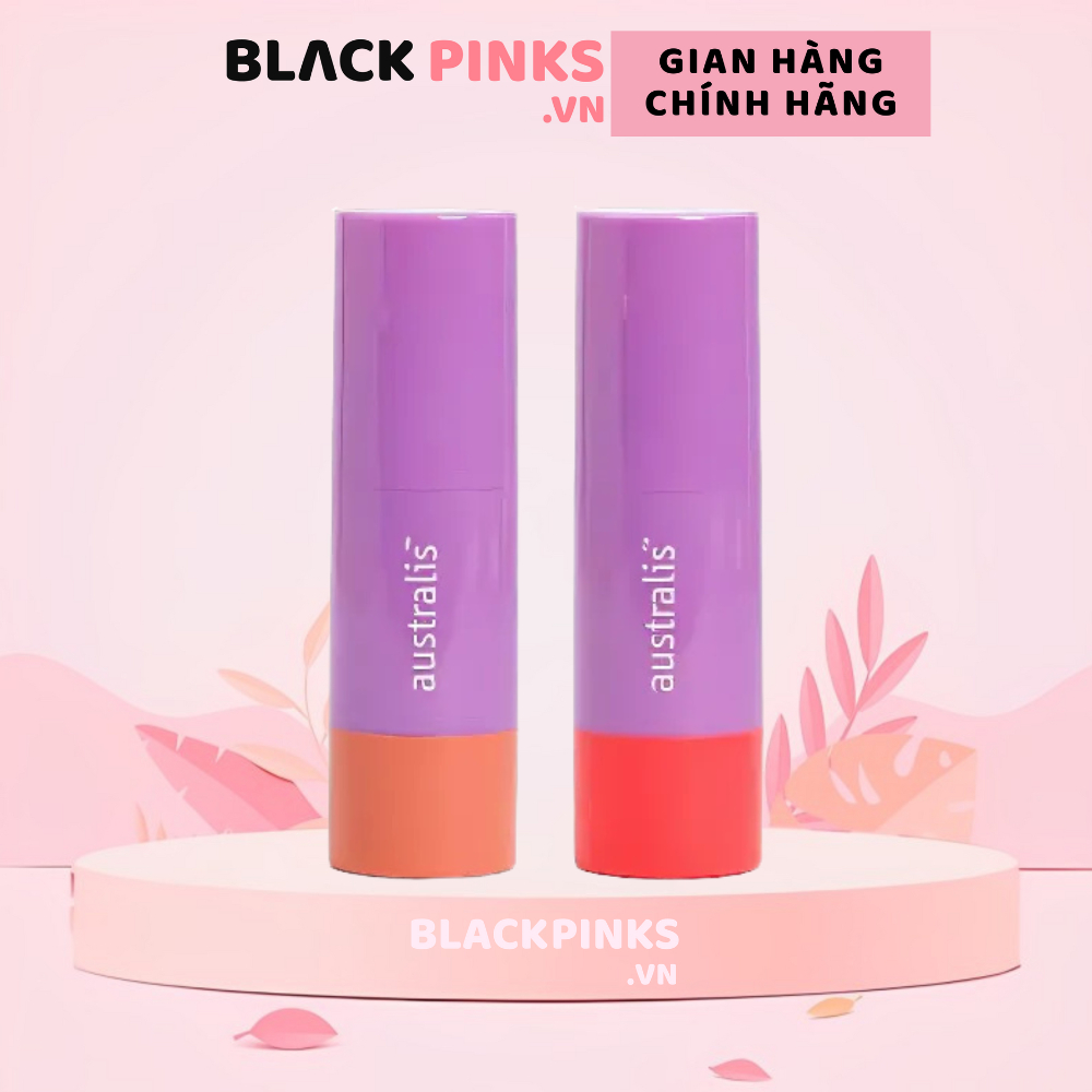 Má hồng Australis dạng thỏi side chick - cam đào/first love - hồng cam 6.3g