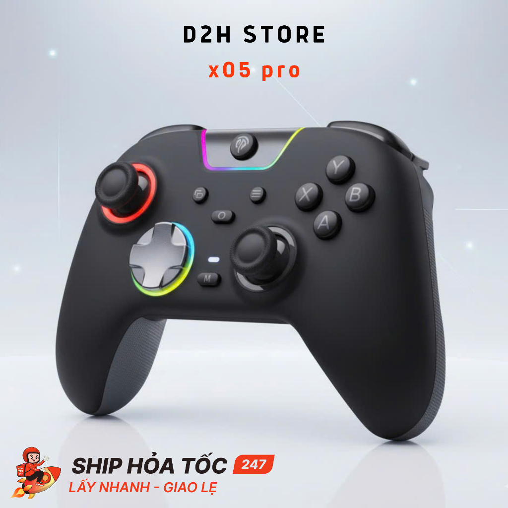[BẢO HÀNH 12 THÁNG] Tay Cầm Chơi Game EasySMX X05 Pro – Hall Effect, Rung Trigger, LED RGB | BigBuy360 - bigbuy360.vn