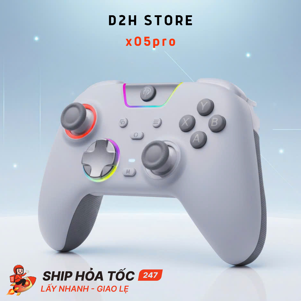 [BẢO HÀNH 12 THÁNG] Tay Cầm Chơi Game EasySMX X05 Pro – Hall Effect, Rung Trigger, LED RGB | BigBuy360 - bigbuy360.vn