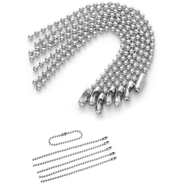 [COMBO 10/15/20/50] Dây bi 2.4mm TRẮNG KL làm móc khóa thủ công [nguyên liệu handmade]