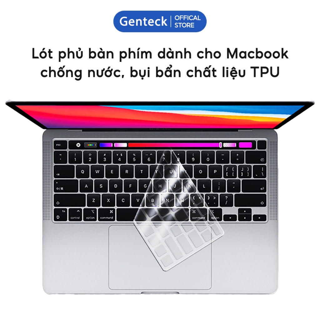 Miếng Lót Phủ Bàn Phím TPU Silicon SMTech Dành Cho MacBook Phủ Phím Trong Suốt Chống Bụi Kháng Nước