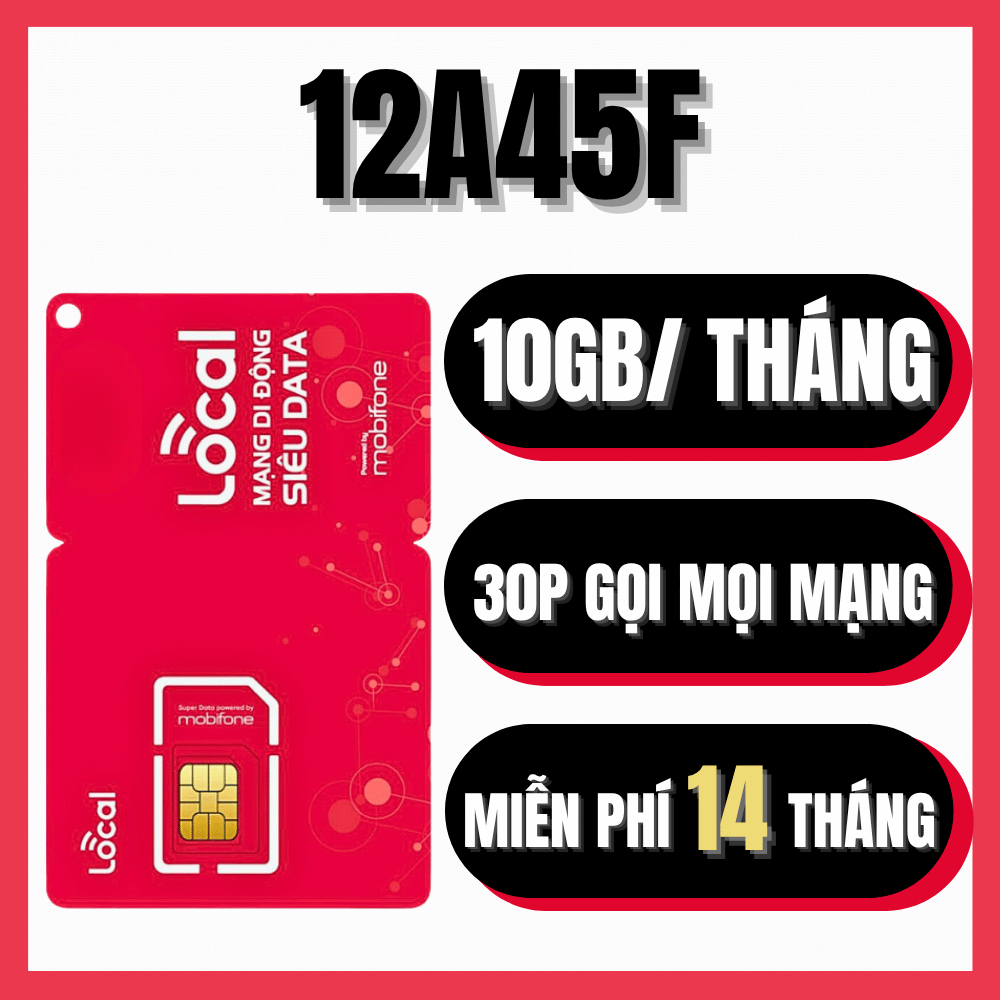 Tặng 14 Tháng Sim 4G/5G Local Tặng Data Kèm Thoại Miễn Phí Xài Thả Ga Sóng Mobi Dùng Toàn Quốc