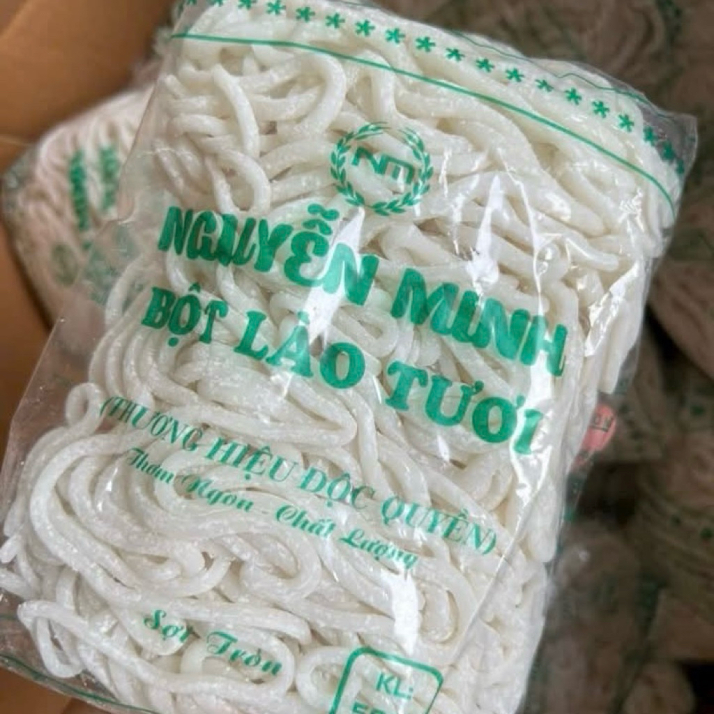 Bánh canh bột lào tươi sợi tròn ❤️DAI NGON❤️ 1 kg dai ngon k nhũn nát