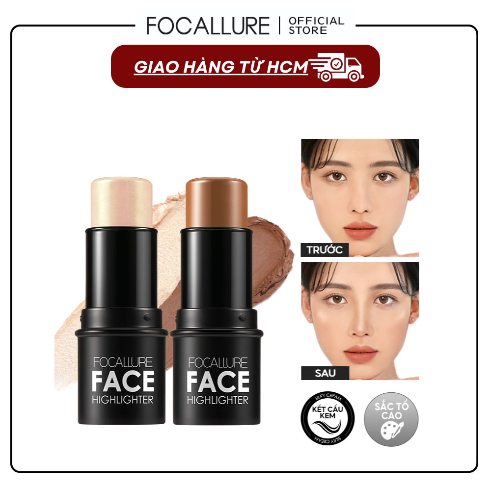 FOCALLURE Kem tạo khối highlight dạng thỏi 6g
