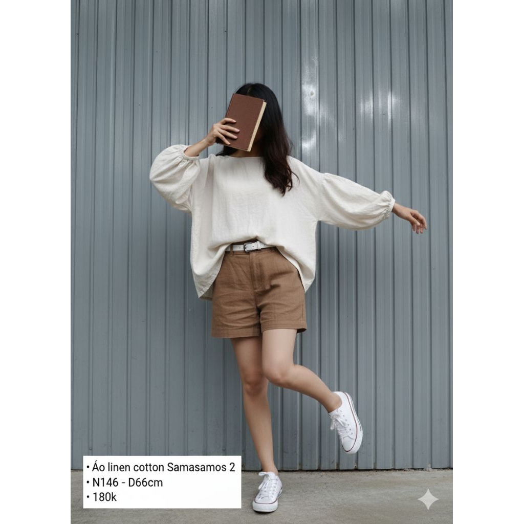 ÁO LINEN SAMASAMOS 2 2HAND NHẬT