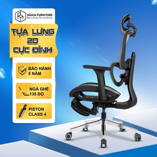  Ghế công thái học Nghia Furniture Mirai Pro Tựa lưng điều chỉnh tay vịn 4D Piston class 4 