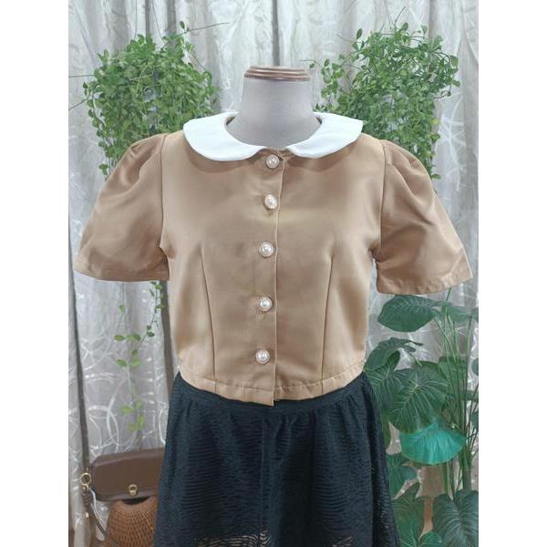 BBSTORE'S thanh lý - Áo kiểu cổ bèo bymo - Size M