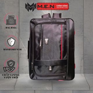 Cặp học sinh đa năng balo đựng laptop 15 inch kẹp dọc viền đôi Shalla H1991