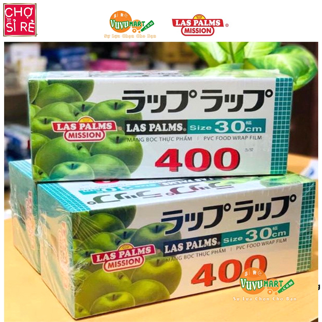🛒 [CHỌN HÀNG SIÊU THỊ LOẠI 1] MÀNG BỌC THỰC PHẨM LASPALMS 30cm x 40 x 11MIC, SIÊU DÍNH SIÊU CO GIÃN